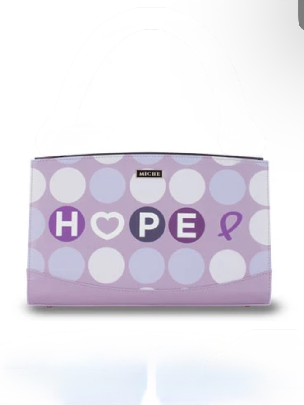 Miche Lavender Polka Dot 'HOPE' Purse SHELL ONLY